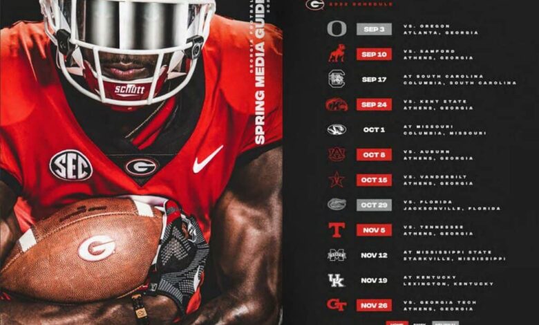 uga football schedule 2024